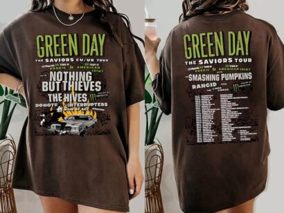 Green Day The Saviors Tour 2024 Shirt, Green Day Band Fan Shirt, Green Day 2024 Concert Shirt, Green Day Fan Gift