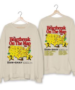 Dan + Shay 2024 Heartbreak on the Map Tour Shirt, Dan + Shay Band Fan Shirt, Dan + Shay 2024 Concert Shirt, Heartbreak on the Map Tour Tee