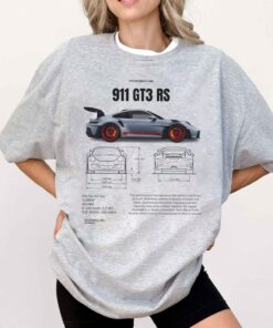 The Porsche 911 GT3 RS Shirt, Graphic Comfort Color Sweatshirt
