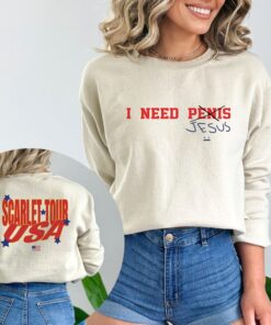 I Need Peenis Doja Cat Scarlet Tour USA Sweatshirt, 2023 Tour With Special Guests, Doja Cat Merch