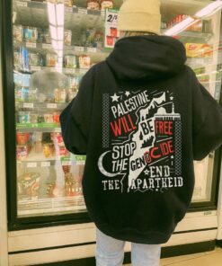 Free Palestine Hoodie, Back Print Design, Gaza Palestine Support Streetwear Hoodie, Free Gaza hoodie, End occupation Palestine sweatshirt