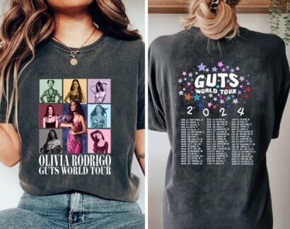 Olivia Rodrigo Guts Shirt, Olivia Rodrigo Guts Merch, Guts Tour 2024 Shirt