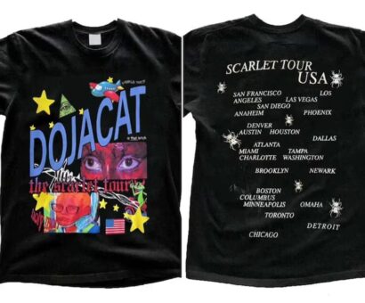 Doja Cat The Scarlet Tour 2023 2 Sides T-Shirt