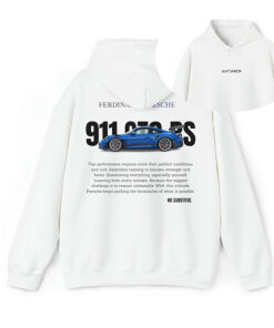 The Porsche 911 GT3 RS Blue Hoodie, Sweatshirt, TShirt