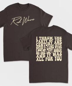 Rod Lyric 2 side, Wave Country music Nostalgia Tour 2023, Rod Tracklist shirt,Wave Graphic shirt, Wave shirt