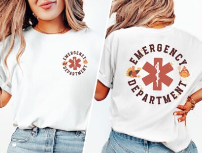 Emergency Department Shirt, ER Thanksgiving Shirt, Thankful ER Nurse Tshirt, ER Nurse Shirt