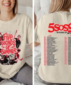 5 Seconds Of Summer Band Fan Shirt, 5 Seconds Of Summer World Tour 2023 2024 Sweatshirt, Music Tour Shirt