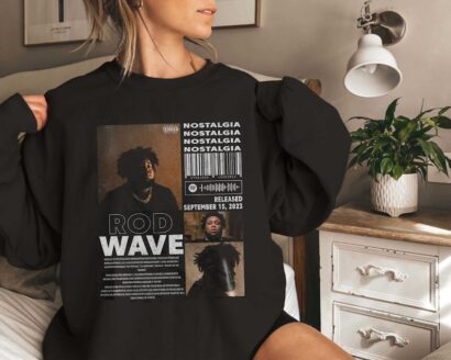 Rod Wave Rap Music Merch Shirt, Vintage Rod Wave Tee, Nostalgia Tour Album Rap 90s Tee, Rod Wave Tour Rapper Gift Sweatshirt