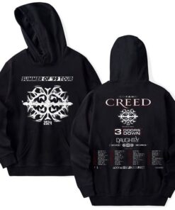 Creed Summer Of 99 Tour 2024 Shirt, Creed with Daughtry and 3 Doors Down Tour 2024, Creed Concert 2024, Creed Rock Band Tour 2024 (2)