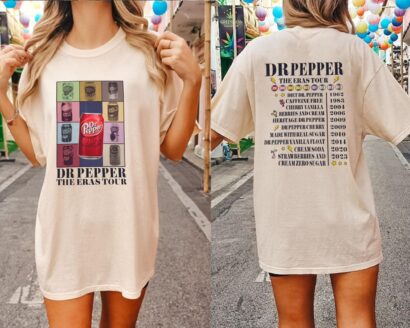 DR.PEPPER Cans Eras Tour inspired T-sirt, Dr. Pepper Inspired Dr.pepper cans vintage dr.pepper cans