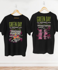 Green Day The Saviors 2024 Tour T-Shirt, Green Day Band Graphic Tee, Green Day Concert Shirt, Green Day Fan Shirt, Rock Band Green Day Shirt