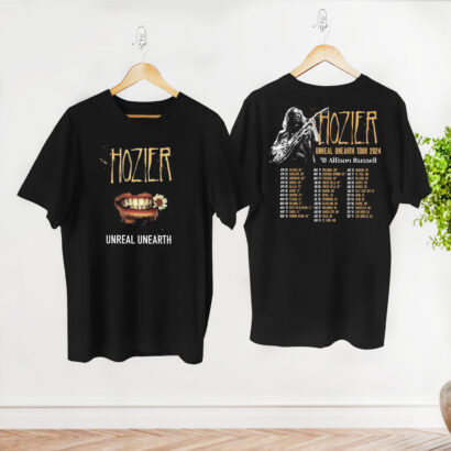 Hozier 2024 Tour Vintage Shirt, Hozier Unreal Unearth Tour 2024 Shirt, Hozier Tour Merch, Hozier Unreal Unearth Album, Hozier Fan Gift Shirt