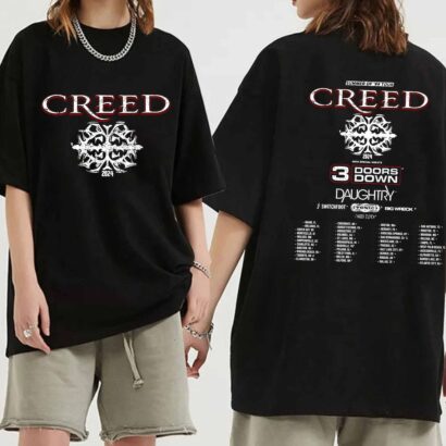 Creed 2024 Tour Summer of 99 Tour Shirt, Creed Band Fan Shirt, Creed 2024 Concert Shirt