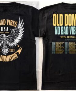 Old Dominion No Bad Vibes Tour 2023 Shirt, Old Dominion Concert Both Sides shirt, Music Tour 2023 , Old Dominion 2023 Shirt, Rock Band Shirt