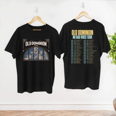 2023 Old Dominion No Bad Vibes Tour Vintage Concert Shirt for True Fans, Tour 2023 Merch, Old Dominion Fan Gift Shirt, Old Dominion Tee