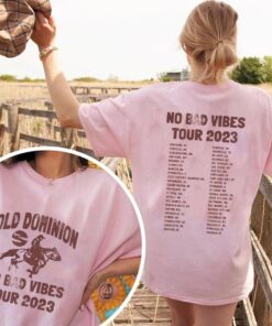 Old Dominion No Bad Vibes Tour 2023 Shirt, Old Dominion Concert Both Sides shirt, Music Tour 2023 , Old Dominion 2023 Shirt, Rock Band Shirt