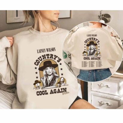 Lainey Wilson Country's Cool Again Tour 2024 Shirt, Lainey Wilson Fan Shirt, Lainey Wilson Country Music Shirt, Country's Cool Again Tour