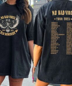 Old Dominion Concert 2023 Shirt, Vintage No Bad Vibes Tour 2023 Shirt, Old Dominion Rock Band Shirt