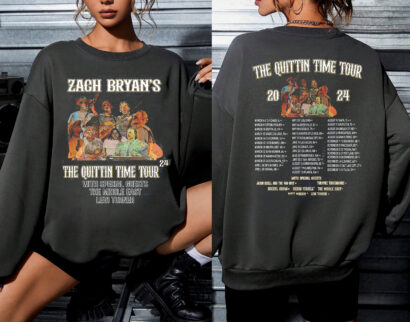 Zach Bryan Shirt, The Quittin Time 2024 Tour Shirt, Zach Bryan 2024 Tour Shirt, Zach Bryan Country Music, Vintage Zach Bryan