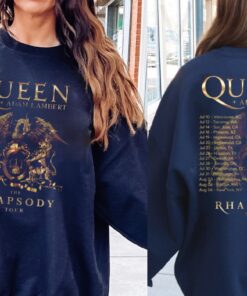 Queen Adam Lambert the Rhapsody Tour 2023 Shirt, Queen Adam Lambert Shirt, Queen Rock Band T-Shirts, Rock Concert Shirt