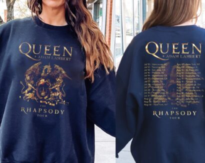 Queen Adam Lambert the Rhapsody Tour 2023 Shirt, Queen Adam Lambert Shirt, Queen Rock Band T-Shirts, Rock Concert Shirt