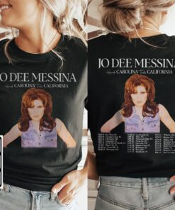 Jo Dee Messina Music Shirt, 2Side Jo Dee Messina 2024 Tour Heads Carolina Tails California Shirt, Jo Dee Messina Concert 2024