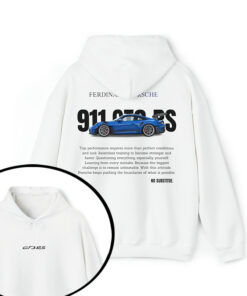 The Porsche 911 GT3 RS Blue Hoodie, Porsche Shirt