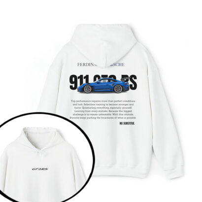 The Porsche 911 GT3 RS Blue Hoodie, Porsche Shirt