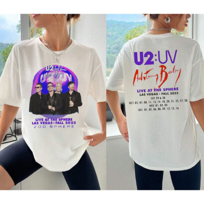 U2 Achtung Baby Sphere Shirt, U2 Tour Shirt, U2 Band Shirt, U2 Ultraviolet Sphere