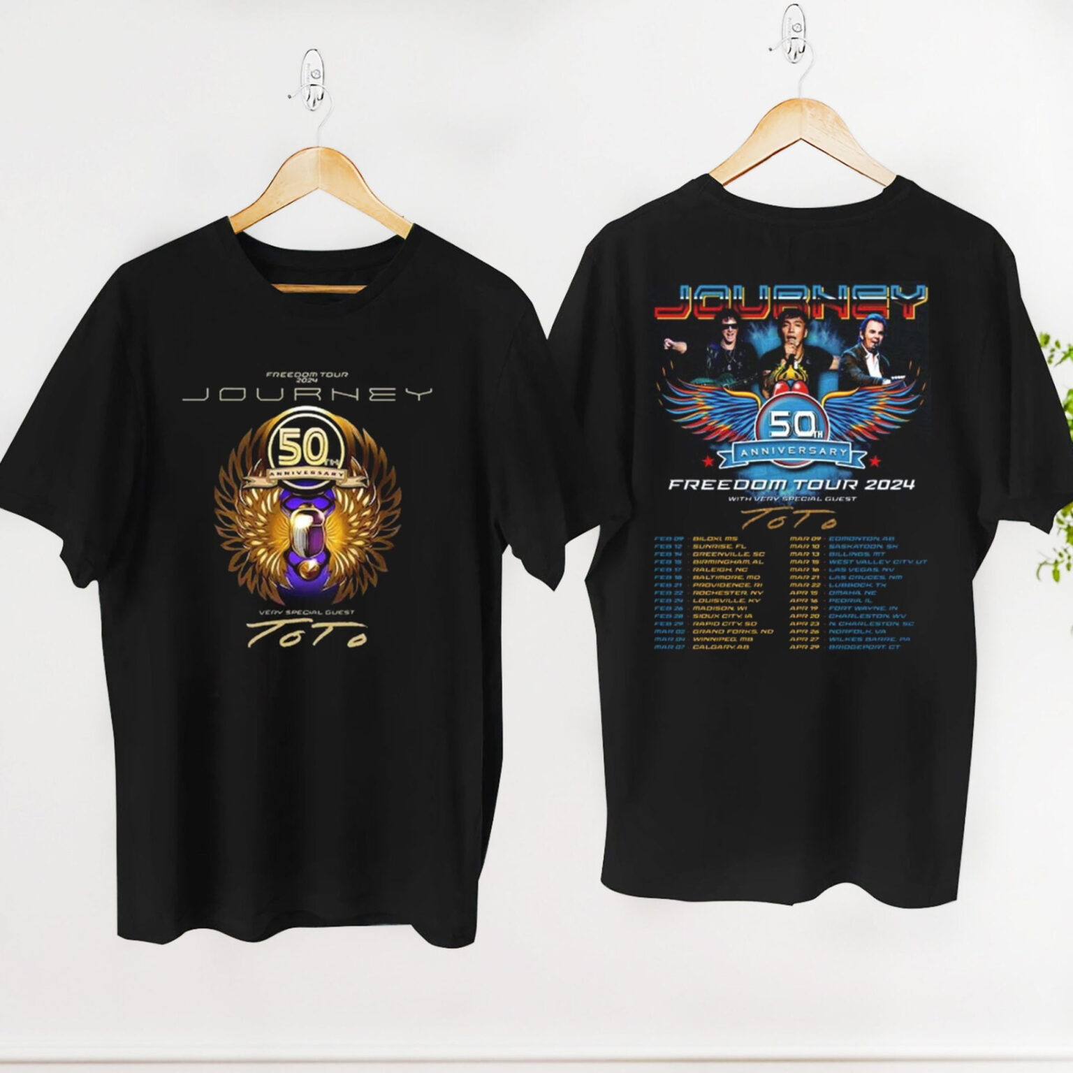 Journey Band tour 2024 Shirt, 2024 Freedom Tour Journey Band Shirt, Journey Band Merch tee