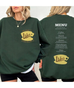 Luke's Diner Stars Hollow Shirt, Retro Text Luke's Diner Sweatshirt, Style Stars Hollow Shirt