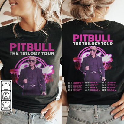 Enrique Iglesias Pitbull Ricky tour Shirt, Pitbull Ricky The Trilogy Tour 2023 Merch Tee, Pitbull Concert shirt