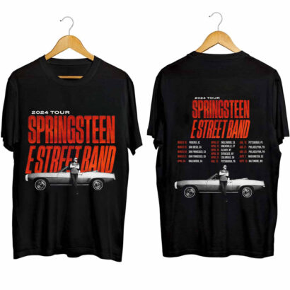 Bruce Springsteen 2024 tour shirt, Bruce Springsteen & The E Street Band Rescheduled US Tour 2024 Shirt