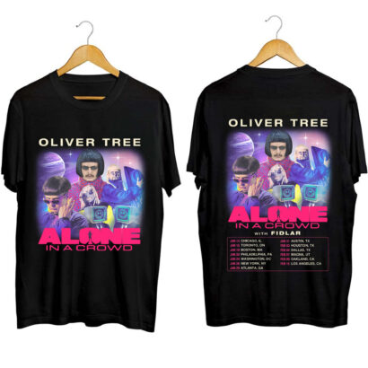 Oliver Tree Alone In a Crowd 2024 Tour Shirt, Oliver Tree Shirt, Oliver Tree 2024 Tour Shirt