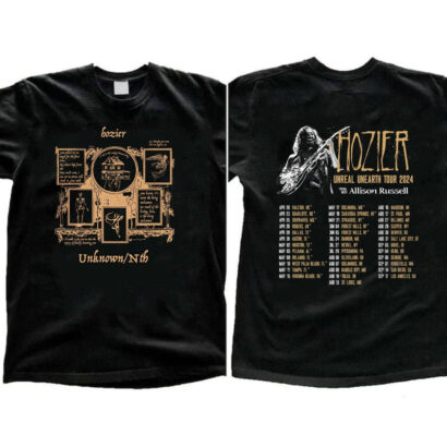 Hozier tour 2024 shirt, UnReal UnEarth Album Hozier 2024 tour Shirt, Hozier merch shirt