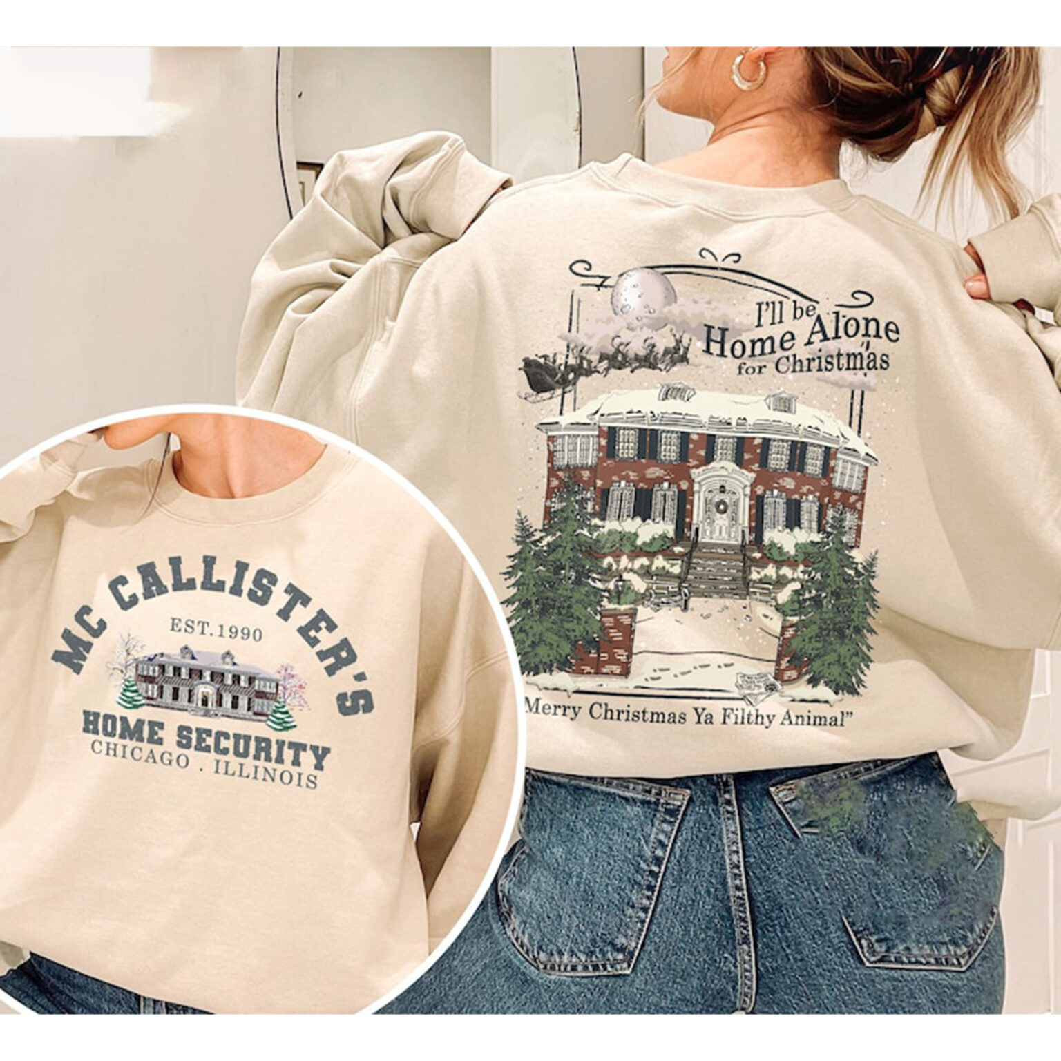 McCallister Home Security Christmas Shirt, Home Alone Shirt, Christmas Movie shirt