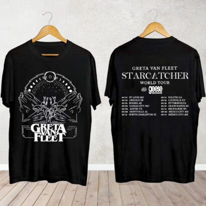 Greta Van Fleet 2024 Tour Shirt, Greta Van Fleet Starcatcher World Tour 2024 Shirt, Greta Van Fleet Band Shirt