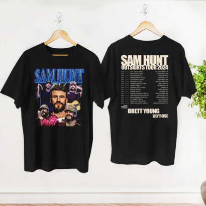 Sam Hunt 2024 tour Shirt, 2024 Outskirts Tour Sam Hunt Shirt, Sam Hunt Graphic Shirt