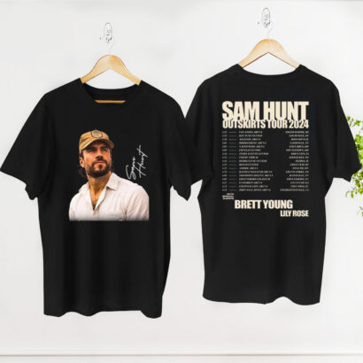 Sam Hunt Outskirts Tour 2024 Shirt, Sam Hunt 2024 Concert Merch, Sam Hunt Signatures Shirt