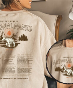 National Parks Crewneck Park Ranger Aesthetic Mountain Sweatshirt Retro Environmental Camping Clothes Forestcore Granola Girl Indie Shirt