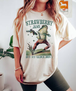 Strawberry Jams But My Glock Don't TShirt, Funny Meme Unisex Shirt