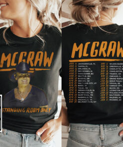 Tim McGraw Music Shirt, 2Side Tim McGraw 2024 Tour Standing Room Only Shirt, Standing Room Onlys Tour Shirt