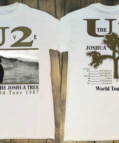 U2 Live The Joshua Tree World Tour 1987 T-Shirt, U2 The Joshua Tree Tour Shirt, U2 Band Tour 1987 Shirt, U2 Rock band Shirt, 80s Music Shirt