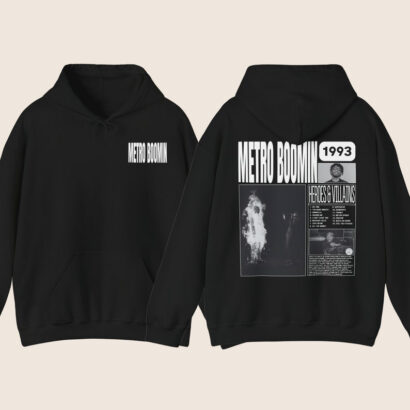 Metro Boomin Shirt, Metro Boomin Heroes & Villains Album Hoodie Shirt