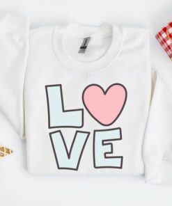 Valentines Hearts Sweatshirt, Cute Valentine Sweatshirt, Teacher Valentine Sweatshirt, Love Sweatshirt, Valentines Day Shirt