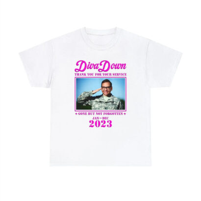 Diva Down TShirt, Diva Down Thank You For Your Service George Santos Tee, Diva Down Thank You shirt