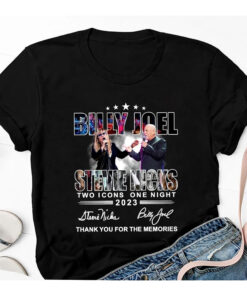 Two Icons One Night Billy Joel Stevie Nick Tour Tshirt, Billy Joel Merch Shirt, Billy Joel Shirt, Billy Joel Stevie Nick Fan Lovers Shirt