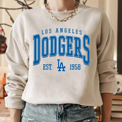 Vintage Los Angeles Dodgers Sweatshirt, Los Angeles Baseball Hoodie, Vintage Baseball Fan Shirt, Los Angeles Dodgers Shirt, Baseball Tee