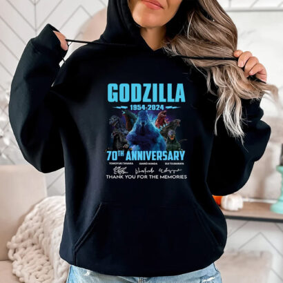 Godzilla 1954 – 2024 70th Anniversary Thank You For The Memories T-Shirt, Godzilla T-shirt, Godzilla Minus One By Takashi Yamazaki T-Shirt, Godzilla movie shirt