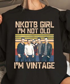 NKOTB Vintage Girl Shirt Sweatshirt, New Kids On The Block T-shirt, Classic Rock Concert Tee, NKOTB Concert Tshirt